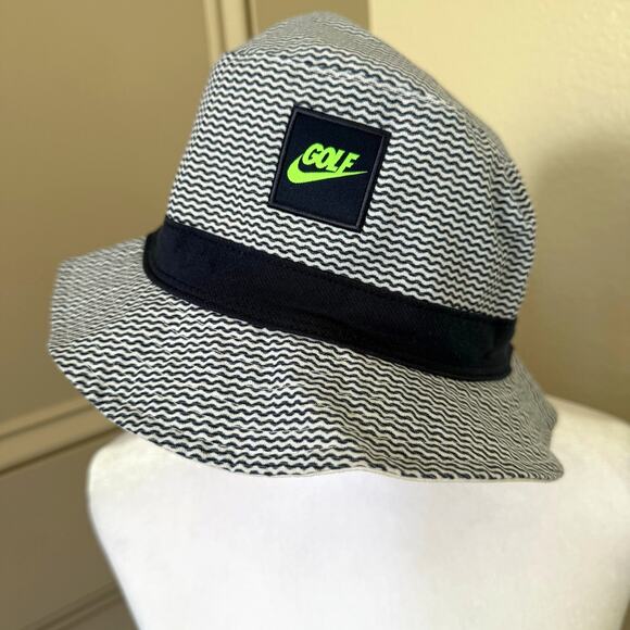 Nike Reversible Bucket Hat Blue White Green - Picture 1 of 4